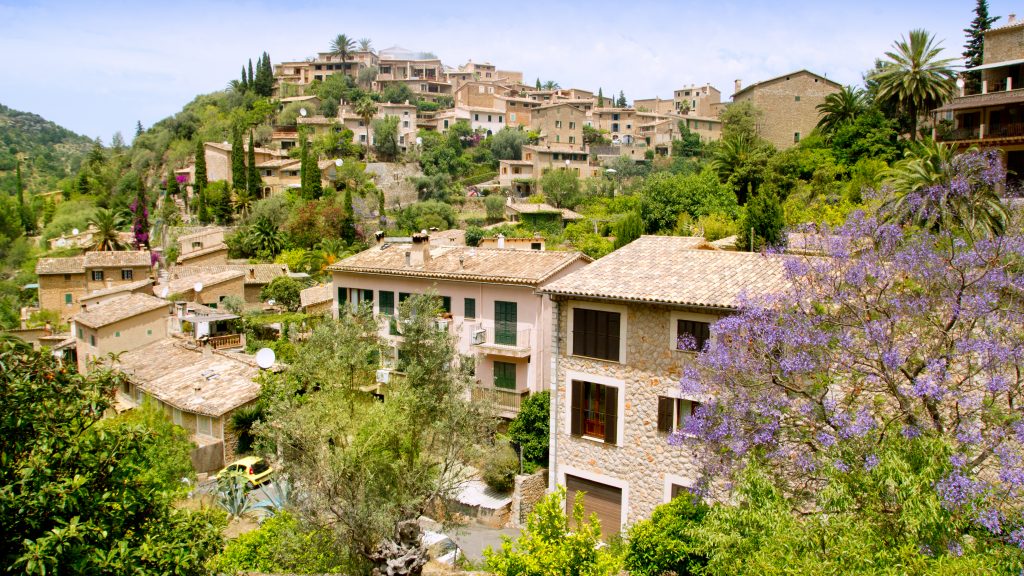 Deia typical stone village in Majorca Tramuntana